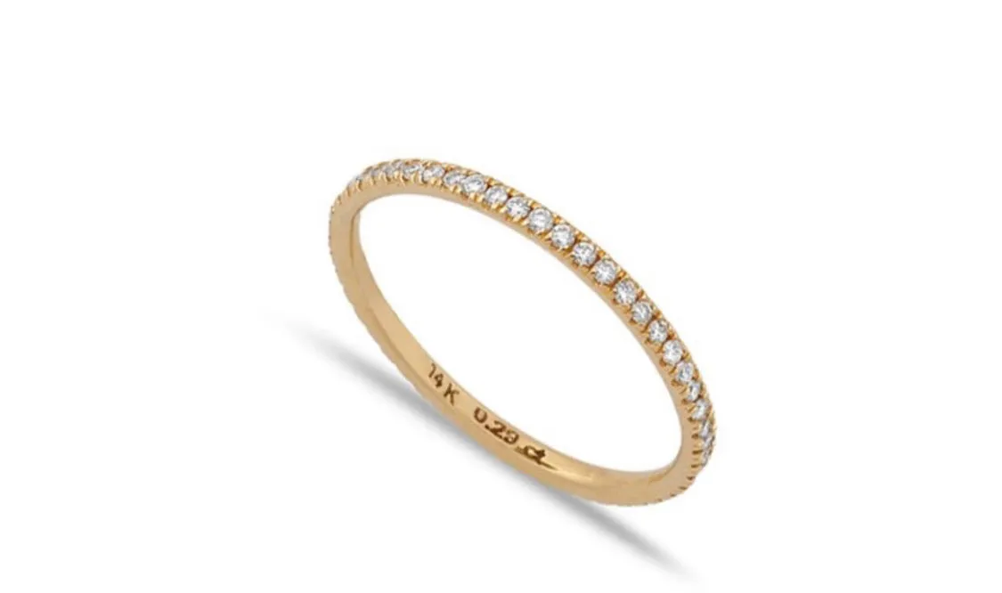 14k Diamond Band Ring