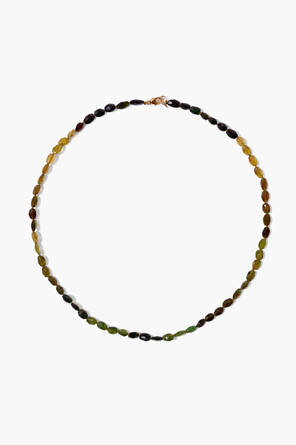 14k Green Tourmaline Petra Necklace