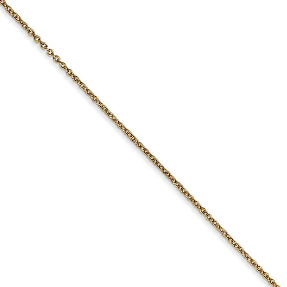 14k Yellow Gold Small 3D Log Cabin Necklace