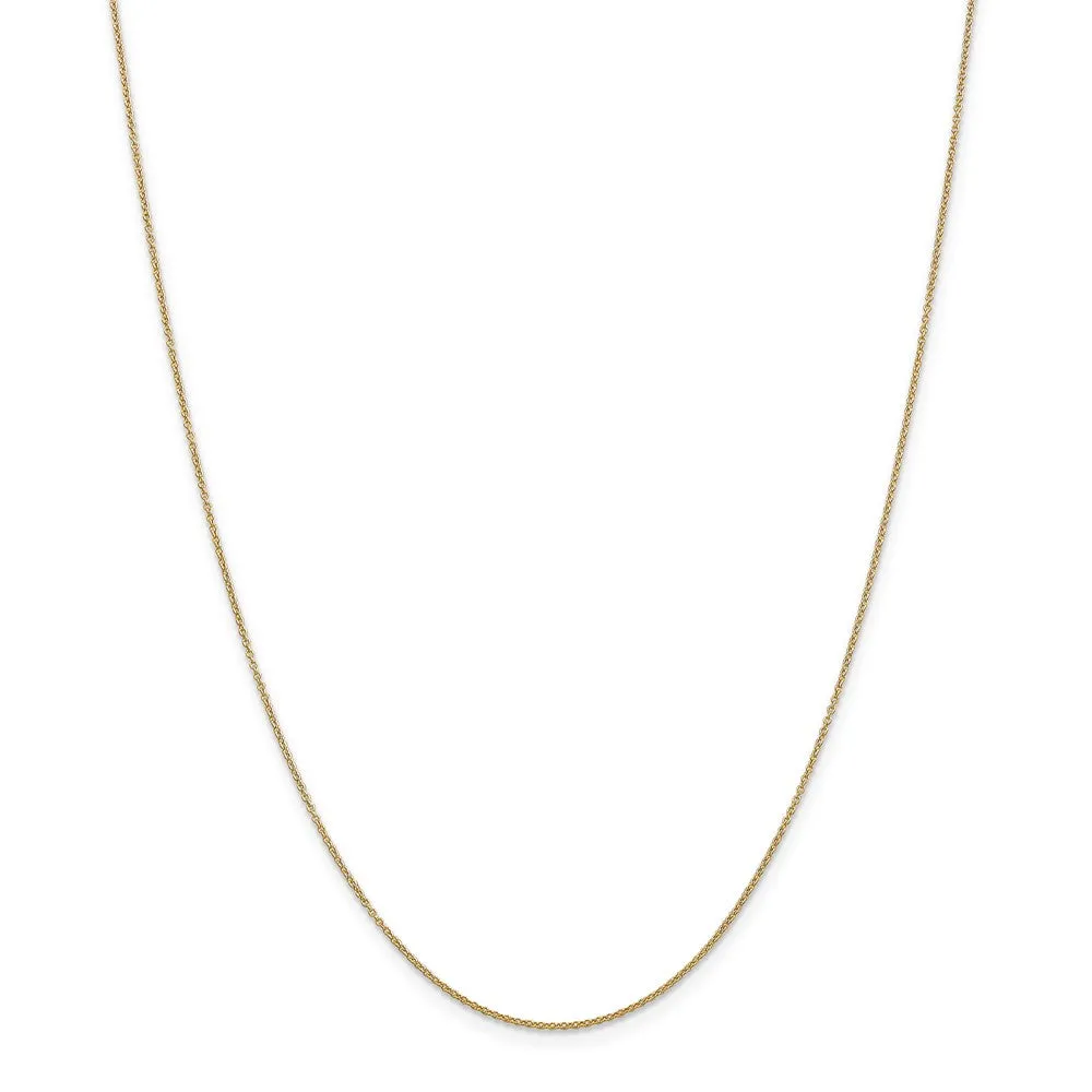 14k Yellow Gold Small 3D Log Cabin Necklace