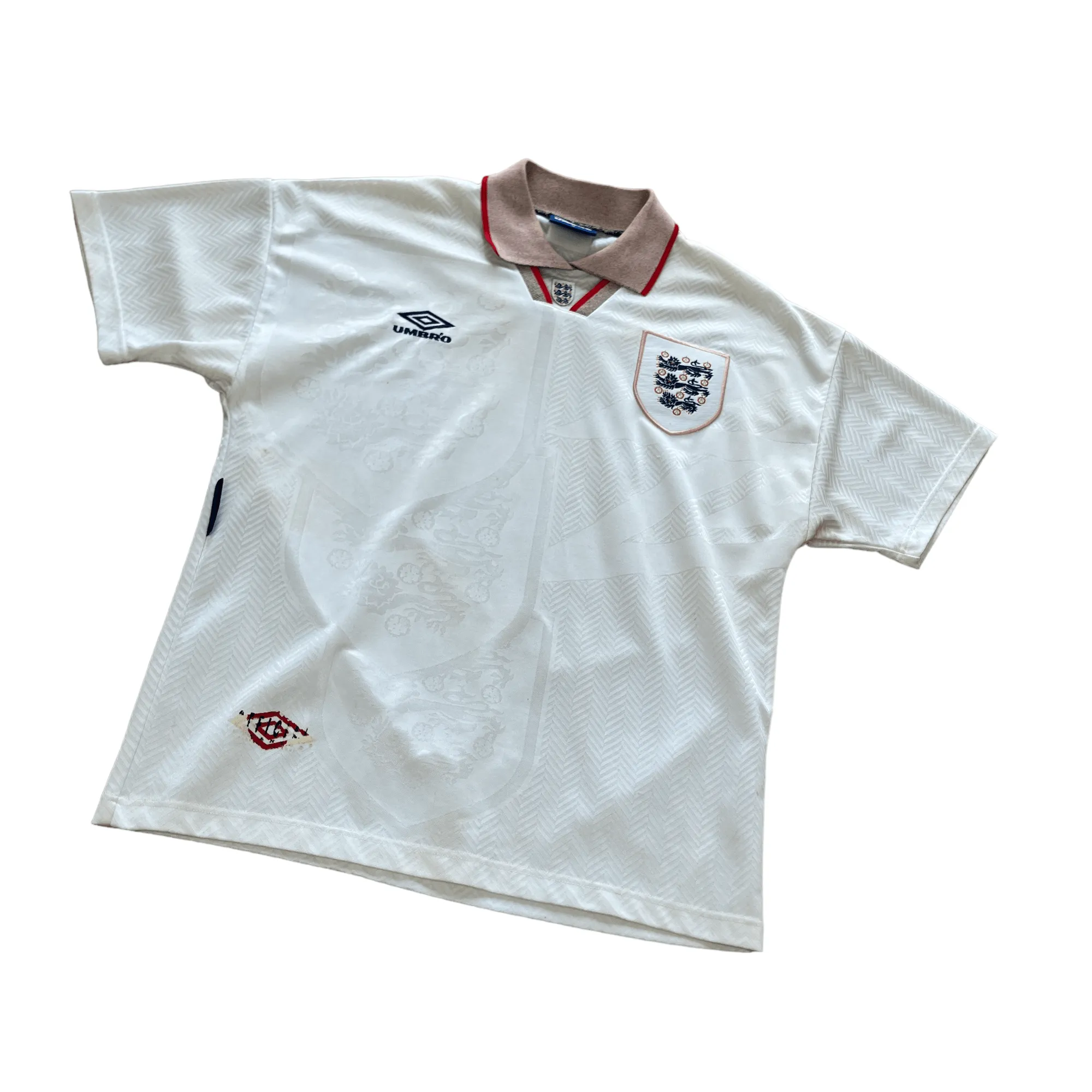 1993-95 Umbro England Home Shirt - Medium