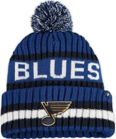 '47 Men's NHL St. Louis Blues Bering Cuffed Knit Hat with Pom