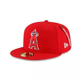 [60194093] Los Angeles Angels Alpha Industry Red 59FIFTY Mens Fitted Hat