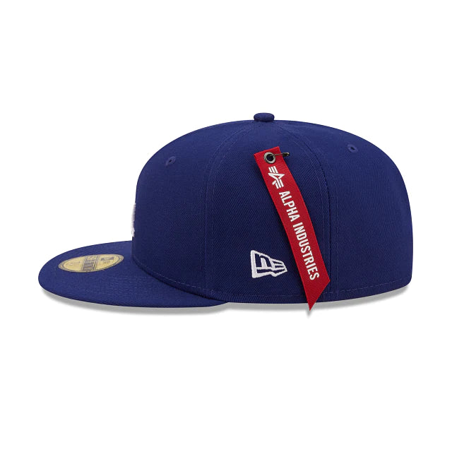 [60194096] Los Angeles Dodgers Alpha Industry Blue 59FIFTY Mens Fitted Hat