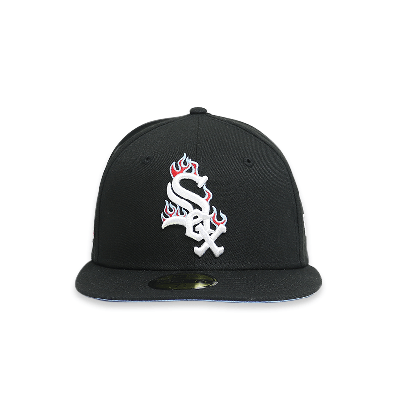 [60224667] Chicago White Sox 05 WS Team Fire Black 59FIFTY Mens Fitted Hat