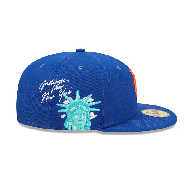 [60243754] New York Mets Cloud Icon Blue 59FIFTY Mens Fitted Hat