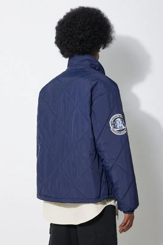 A Bathing Ape jacket Bape Patch Coach Jacket men's navy blue color 1J80141056