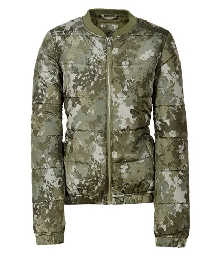 Aeropostale Womens Floral Camo Puffer Jacket