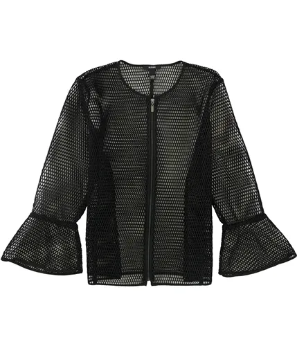 Alfani Womens Sheer Mesh Jacket