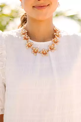 All For You Gold Floral Necklace