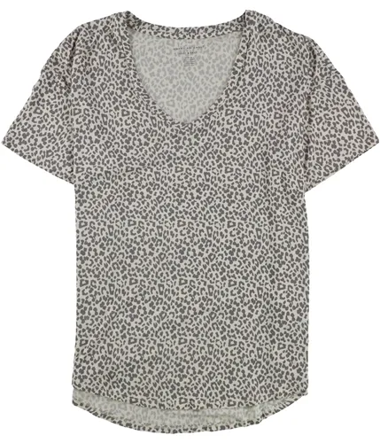 American Eagle Womens Leopard Basic T-Shirt