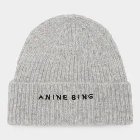 ANINE BING Elia Beanie Hat - Light Heather Grey