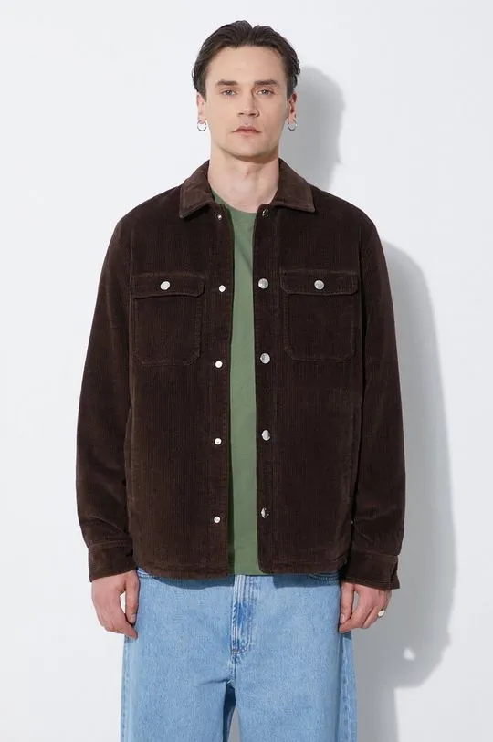 A.P.C. corduroy jacket Blouson Alex brown color COGVV.H02625.CAE