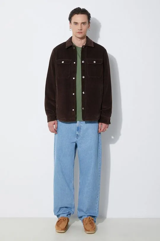 A.P.C. corduroy jacket Blouson Alex brown color COGVV.H02625.CAE