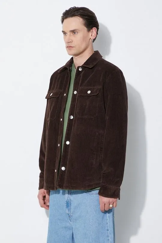 A.P.C. corduroy jacket Blouson Alex brown color COGVV.H02625.CAE