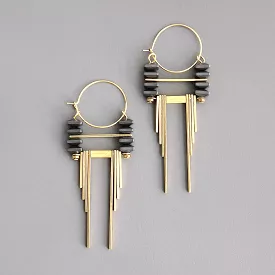 ArtDeco Hoop Earrings