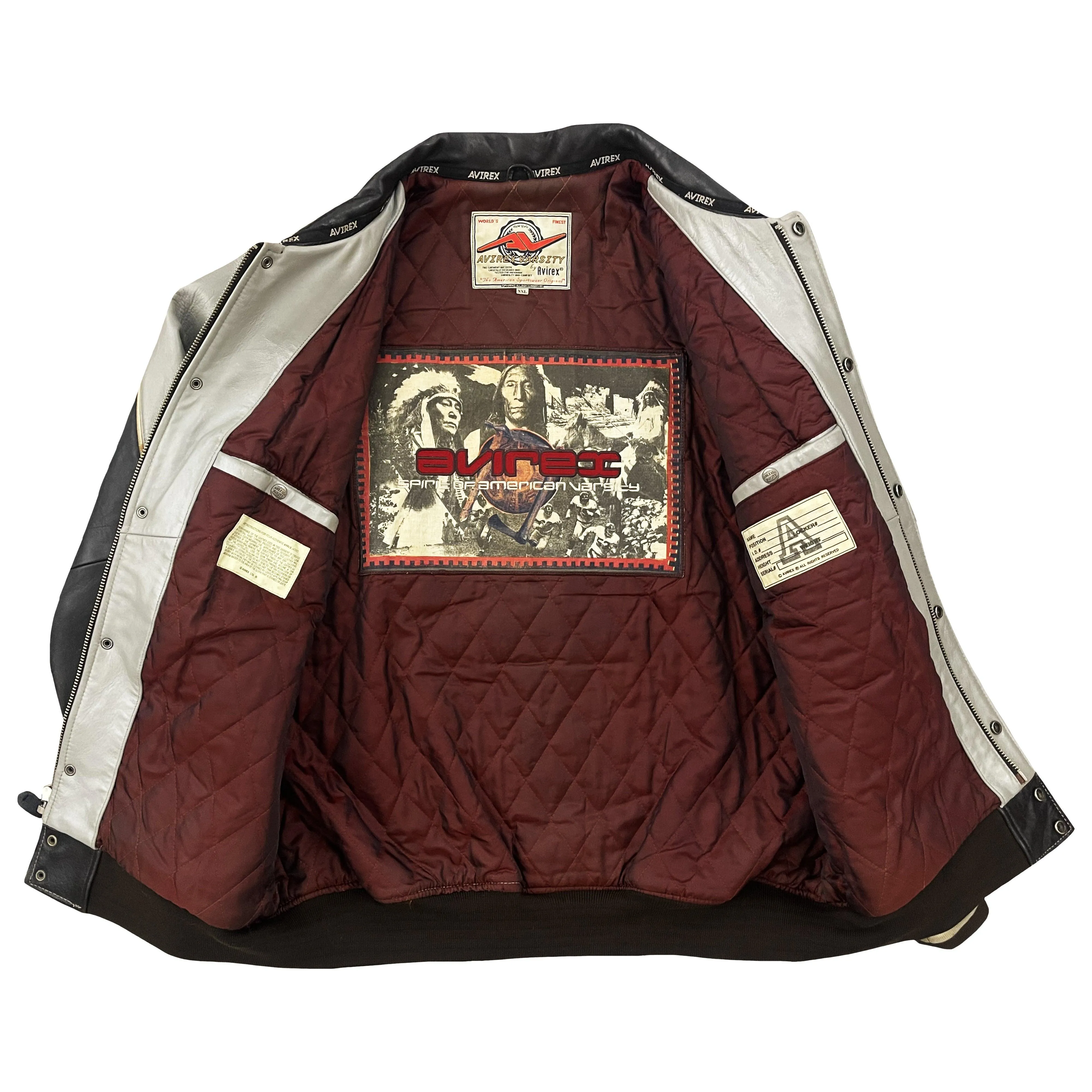 Avirex Leather Varsity Jacket