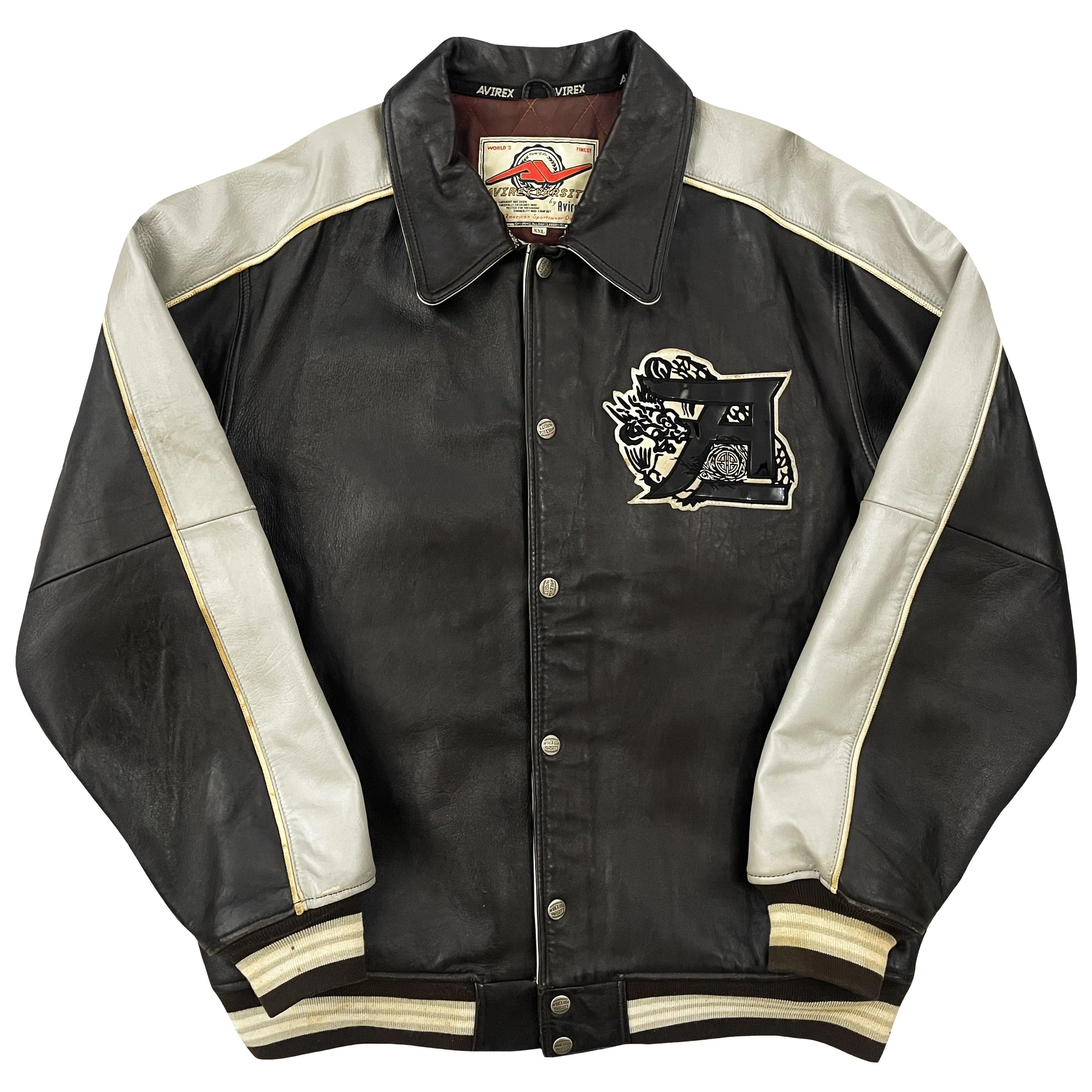 Avirex Leather Varsity Jacket