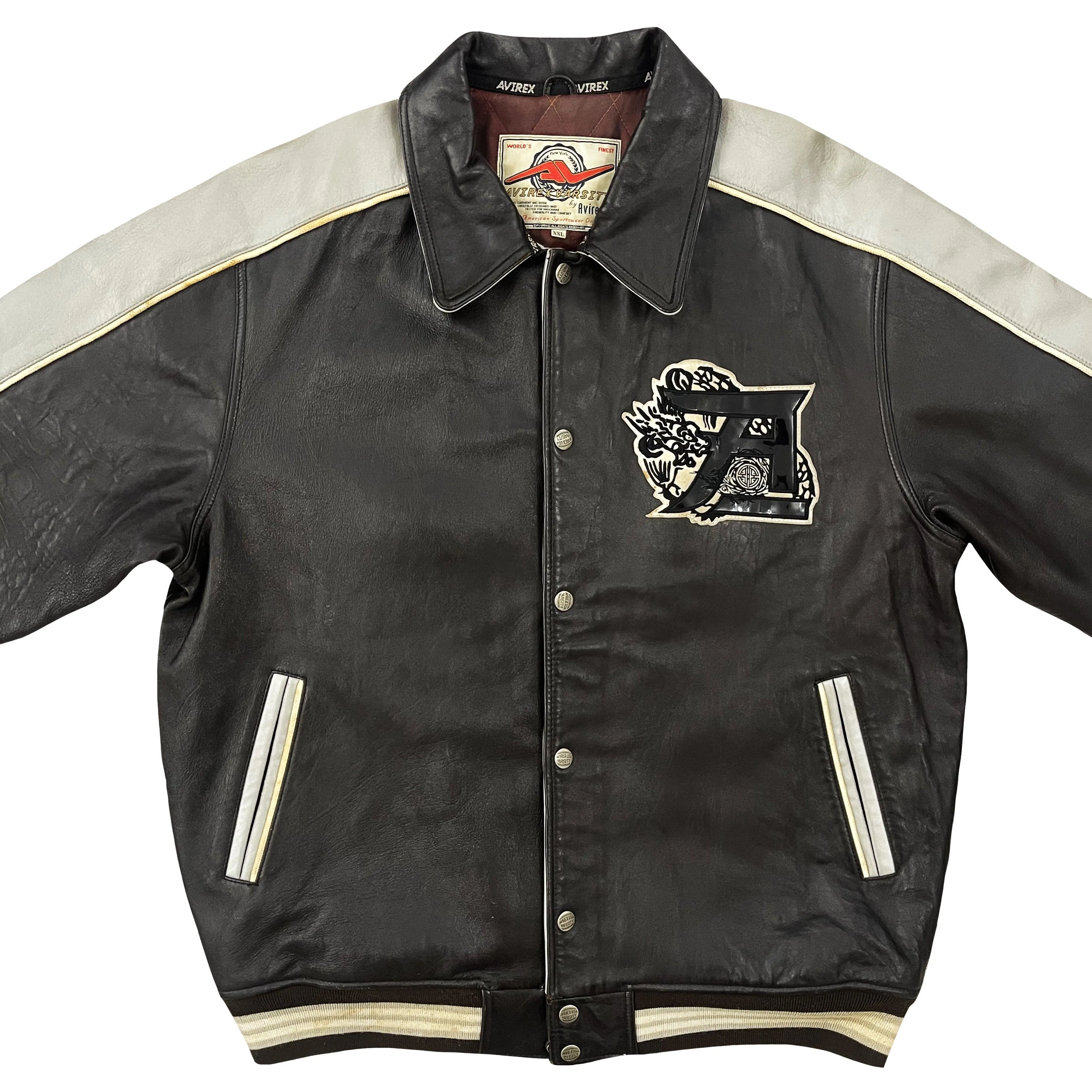 Avirex Leather Varsity Jacket