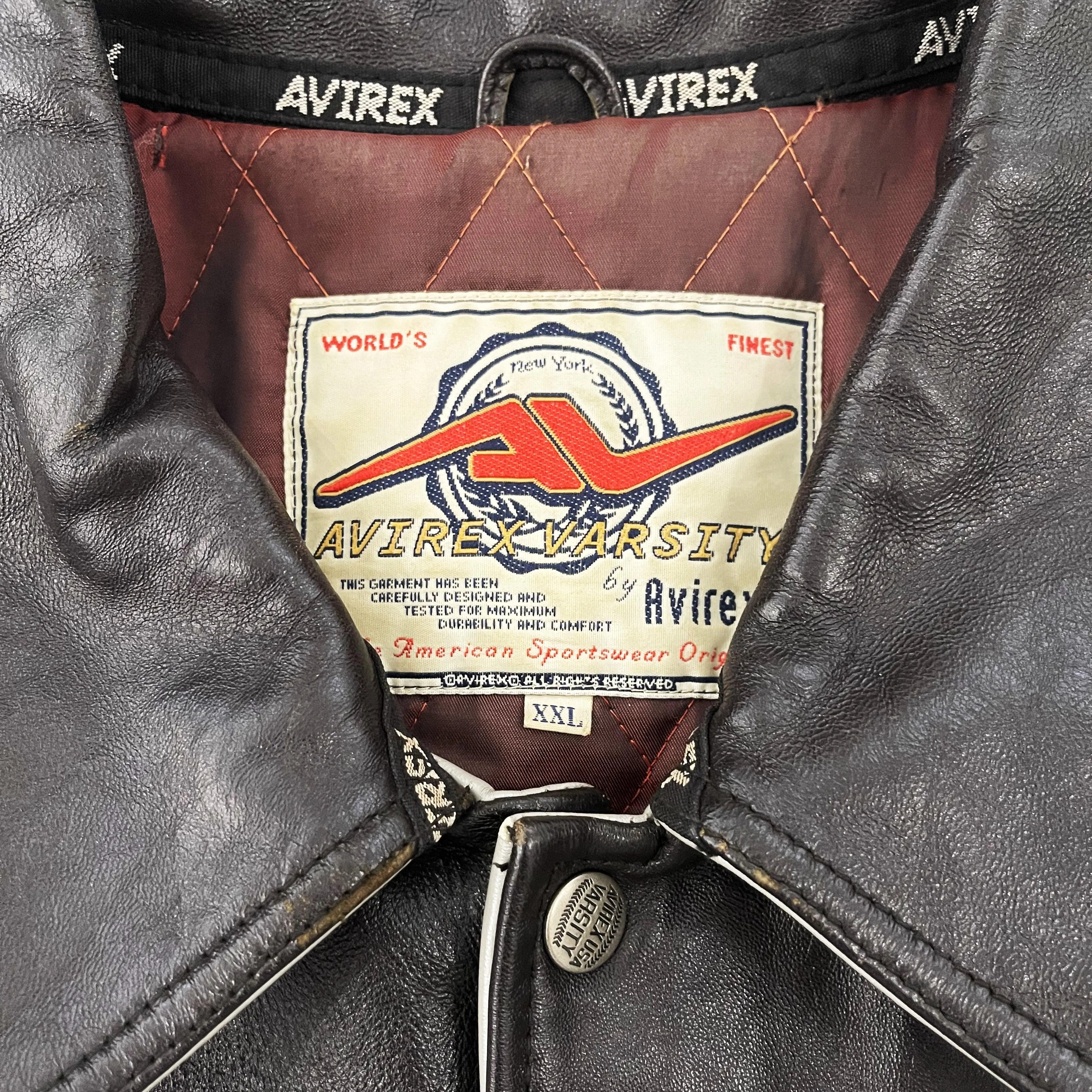 Avirex Leather Varsity Jacket