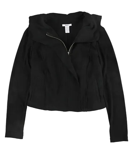 Bar Iii Womens Off-The-Shoulder Bomber Jacket