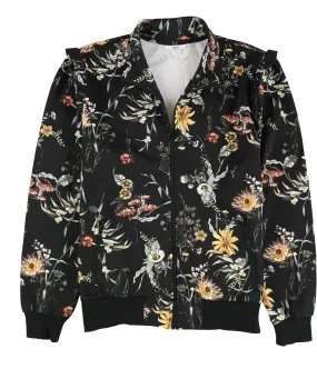 Bar Iii Womens Ruffled Jacket