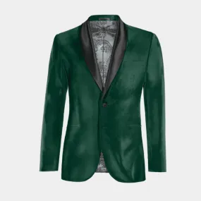  Blazer Tuxedo verde azulado de terciopelo edición limitada