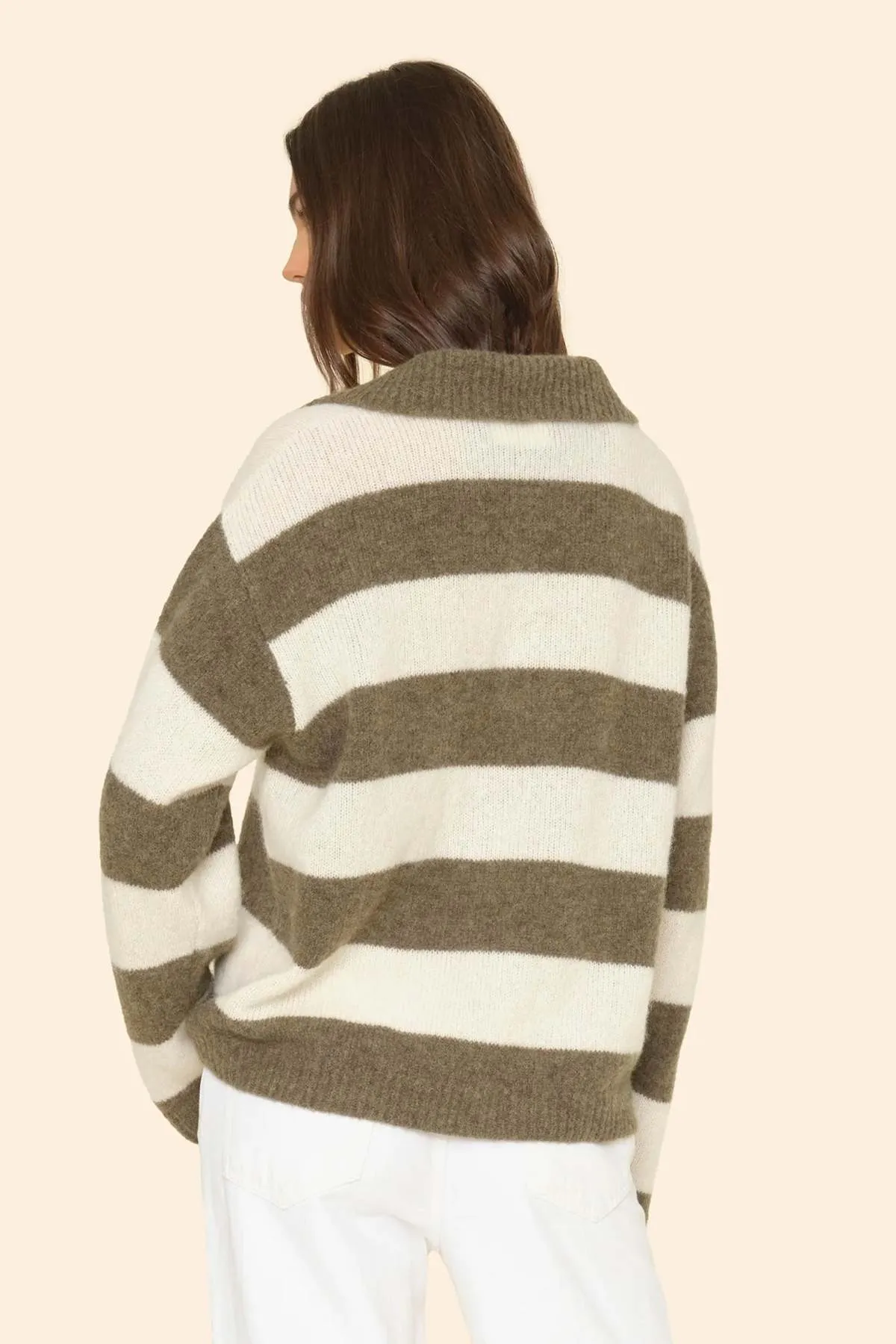 Brenton Sweater - Cream/Loden