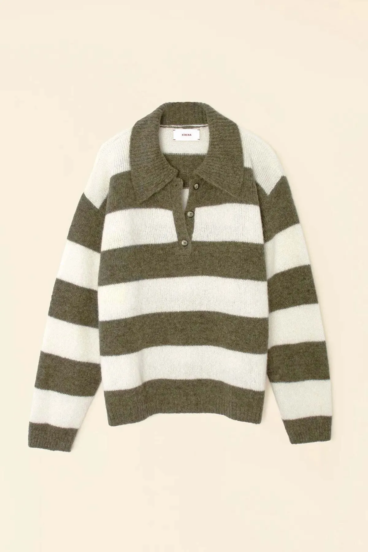 Brenton Sweater - Cream/Loden