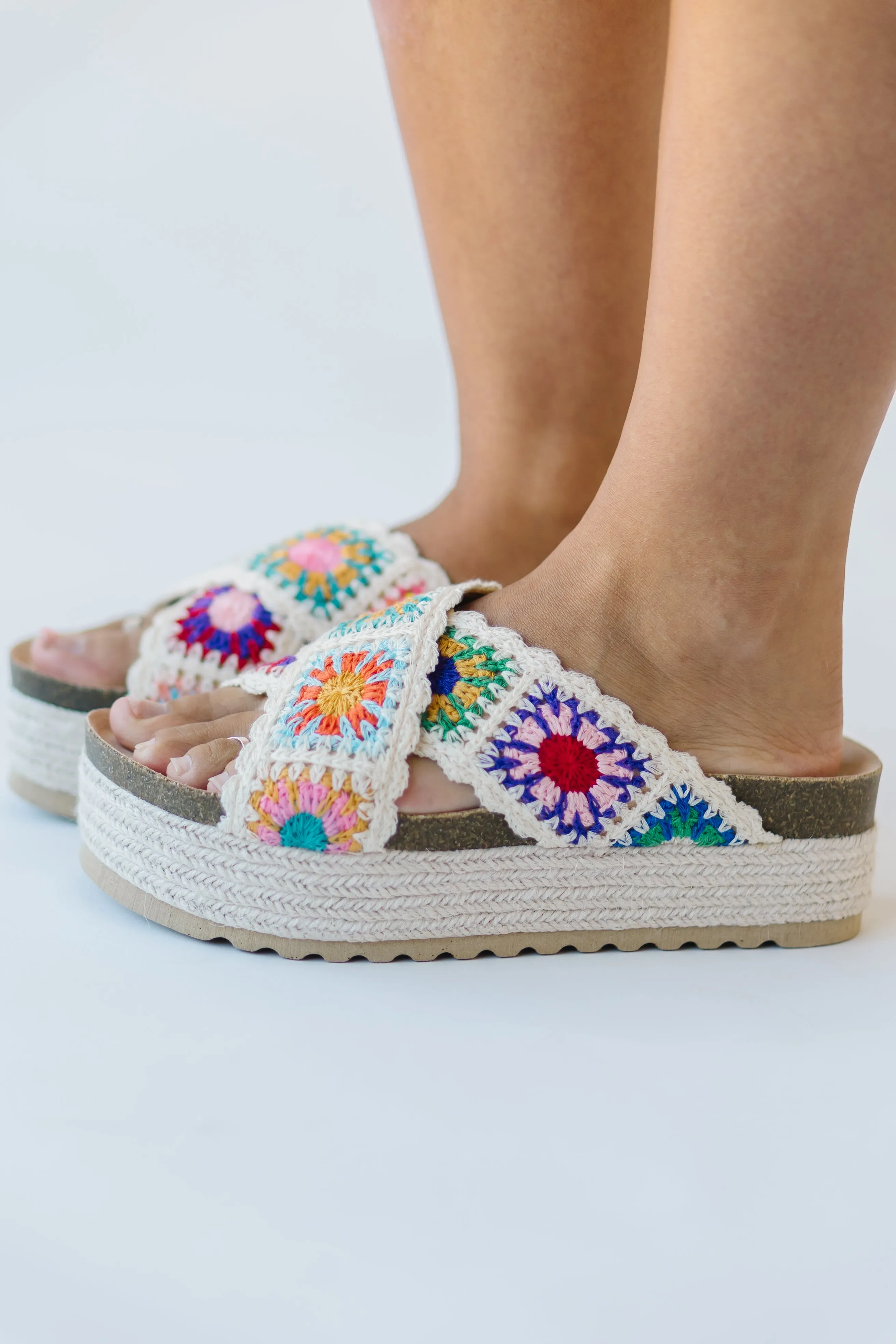 Chinese Laundry: Plays Crochet Sandal in Natural