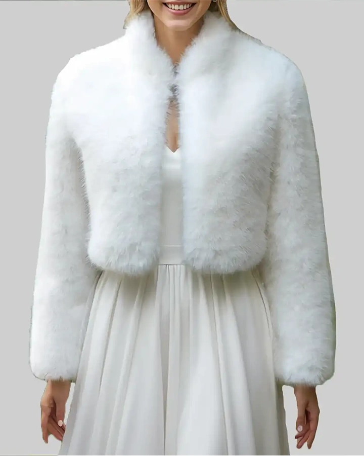 Cindly Kimberly White Fur Jacket - William Jacket