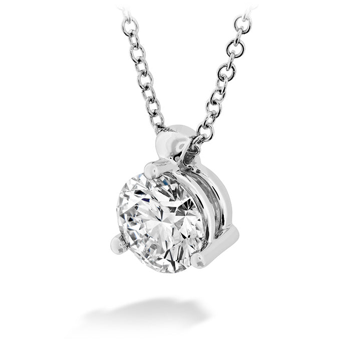 Copy of HEARTS ON FIRE Classic 3 Prong Solitaire Necklace