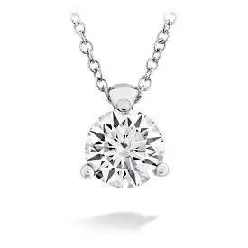 Copy of HEARTS ON FIRE Classic 3 Prong Solitaire Necklace