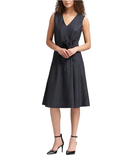 Dkny Womens Denim A-Line Dress