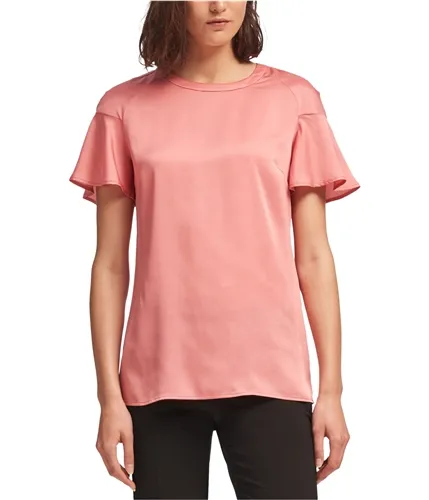 Dkny Womens Flutter-Sleeve Pullover Blouse, TW3