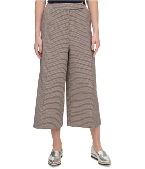 Dkny Womens Houndstooth-Print Culotte Pants