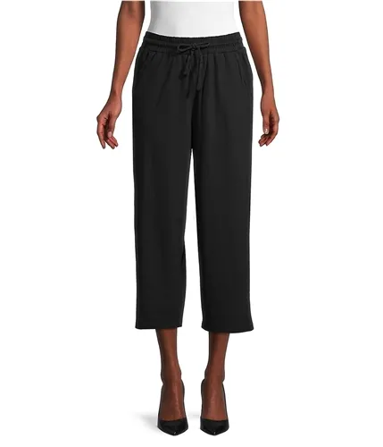 Elevenparis Womens Wide-Leg Casual Cropped Pants