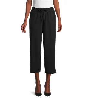 Elevenparis Womens Wide-Leg Casual Cropped Pants