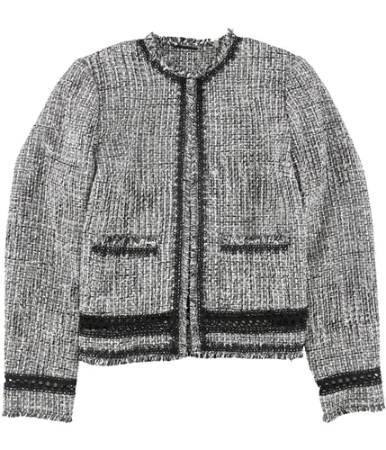 Elie Tahari Womens Liri Tweed Jacket