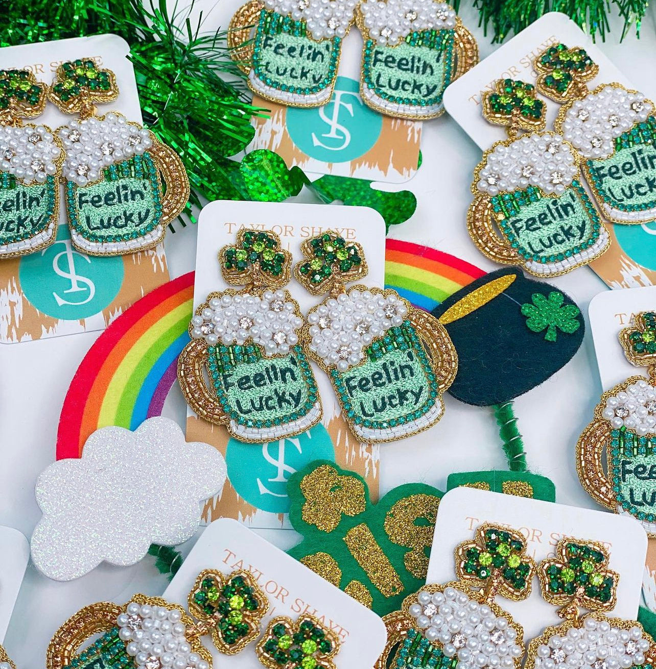 Feelin' Lucky Mug Earrings