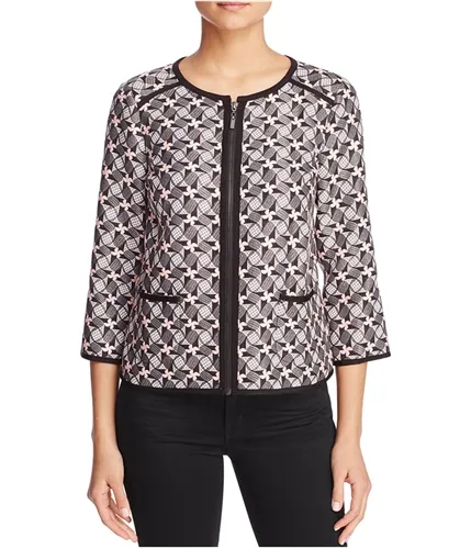 Finity Womens Geometric Ponte Jacket, TW1