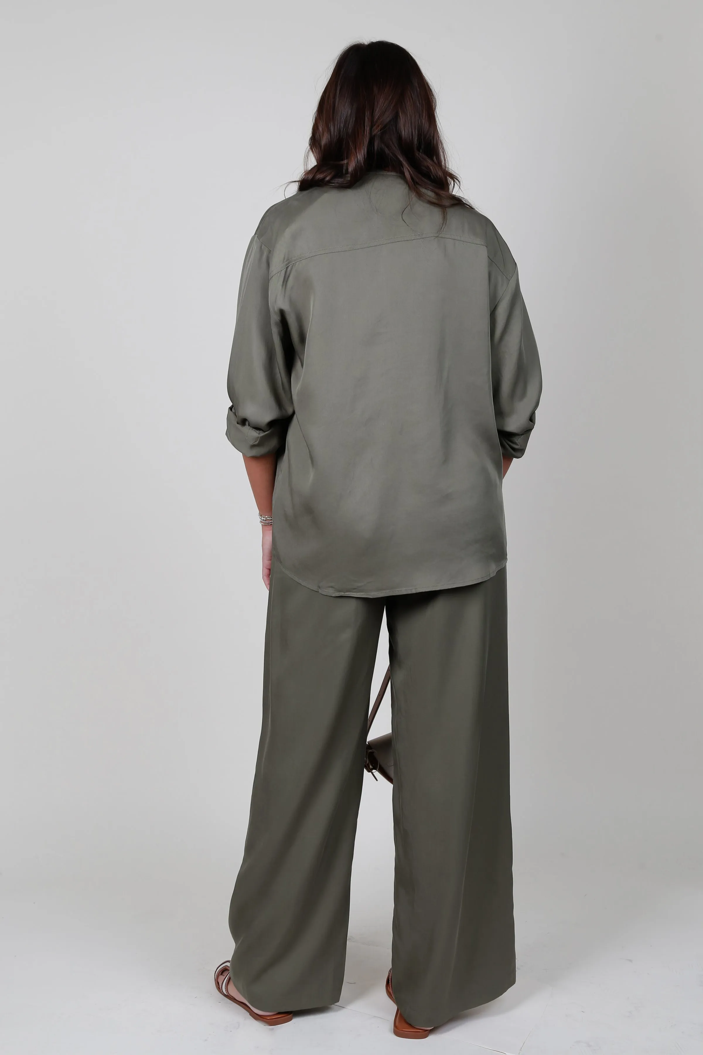 FRENCH | Palmina Woven Pants - Kaki