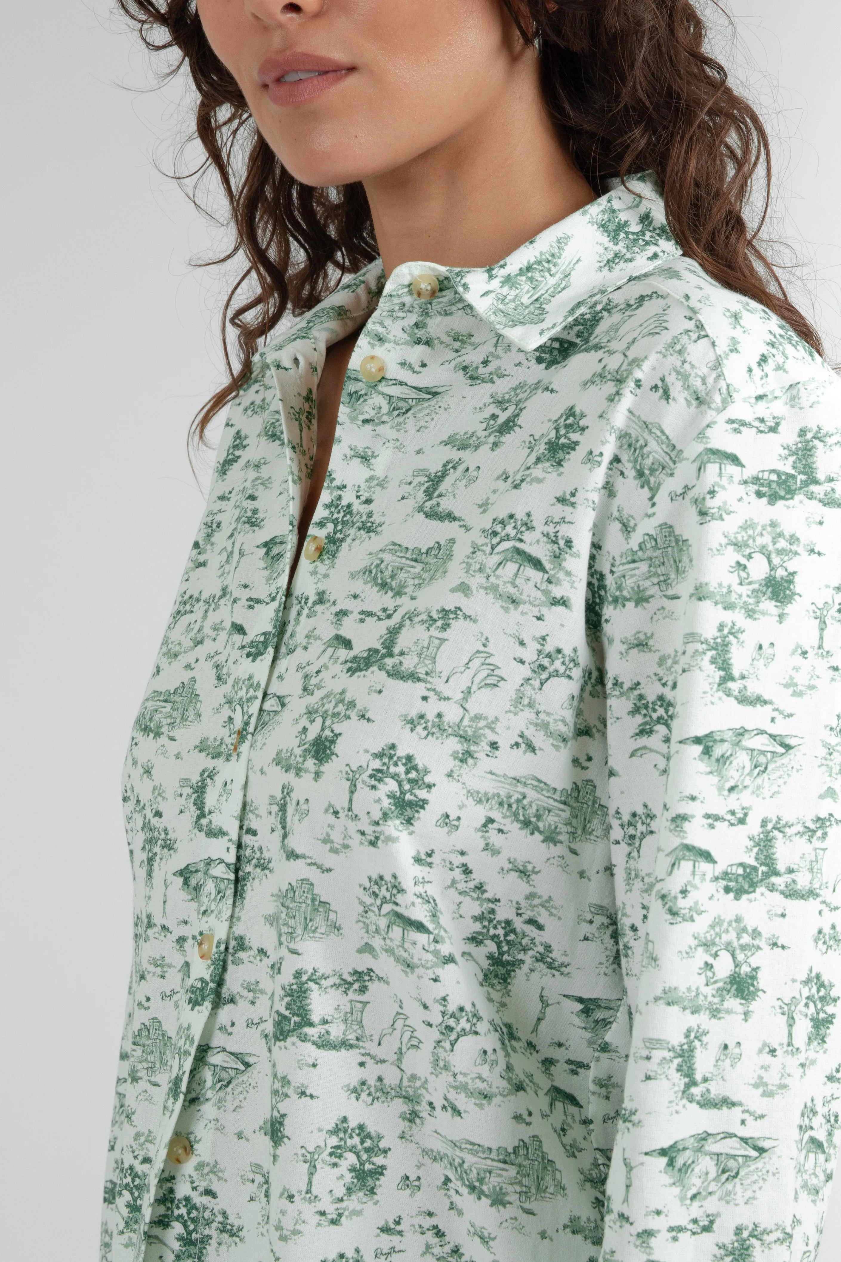 Holiday Pajama Shirt Green