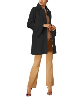 I-N-C Womens Ruffled-Sleeve Pea Coat