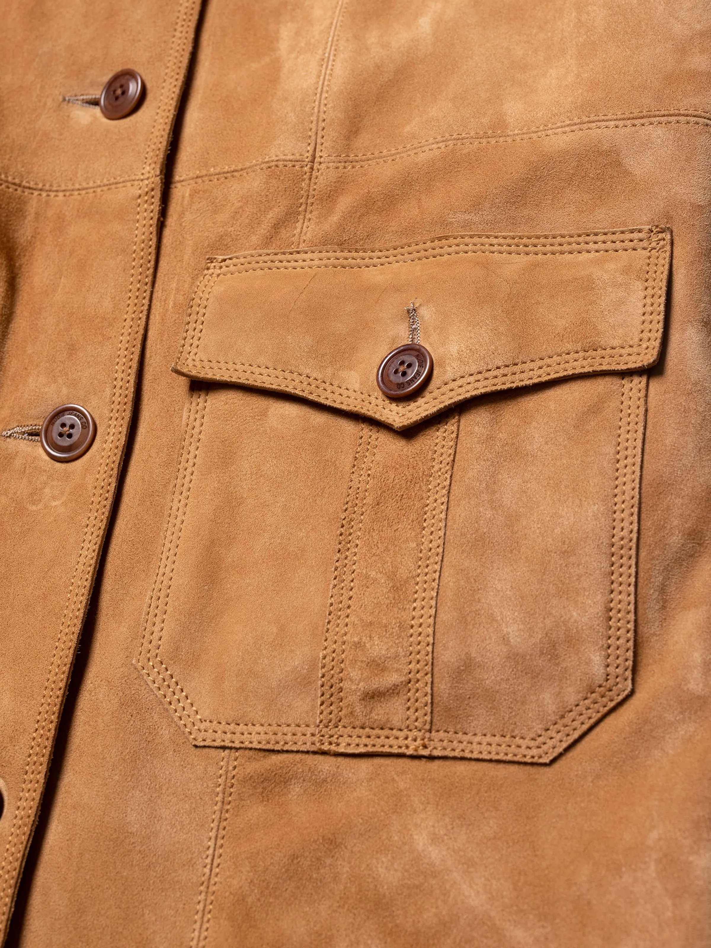 Ilse Suede Coat Tobacco