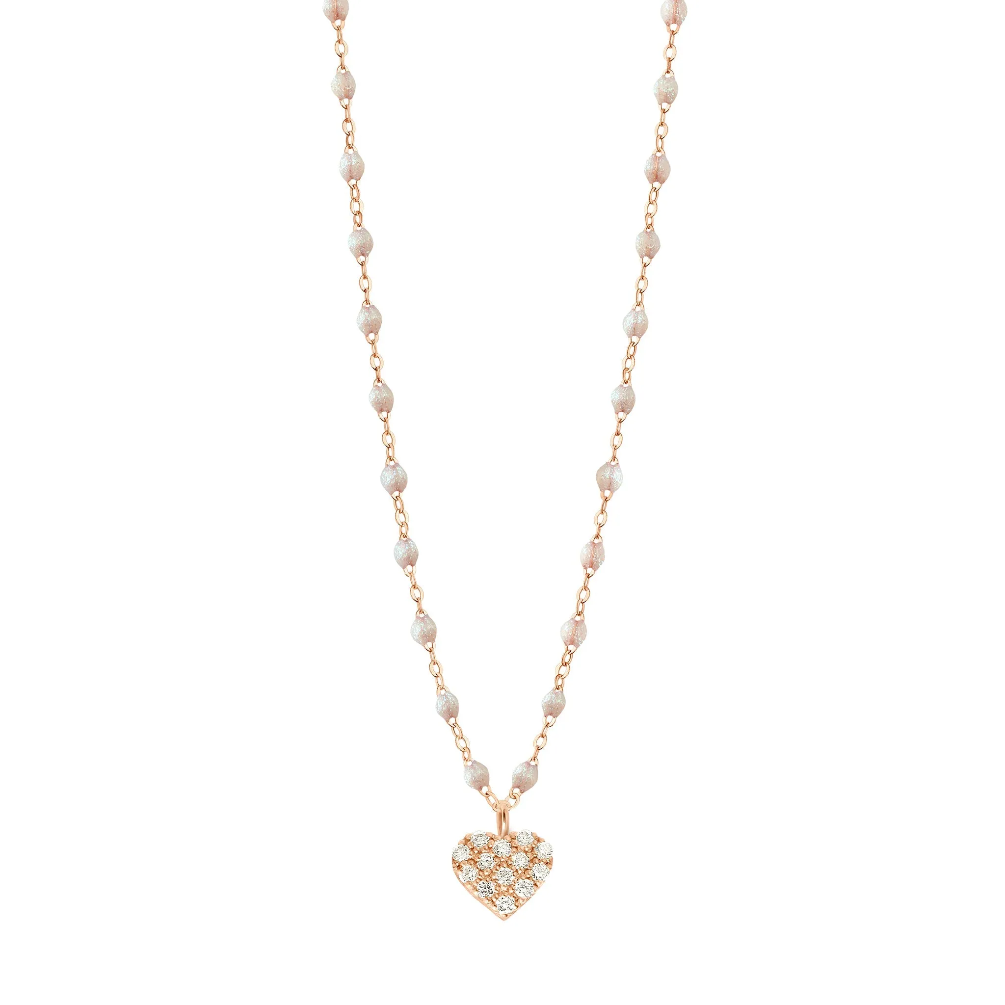 In Love Diamond Necklace, Opal, Rose Gold, 16.5