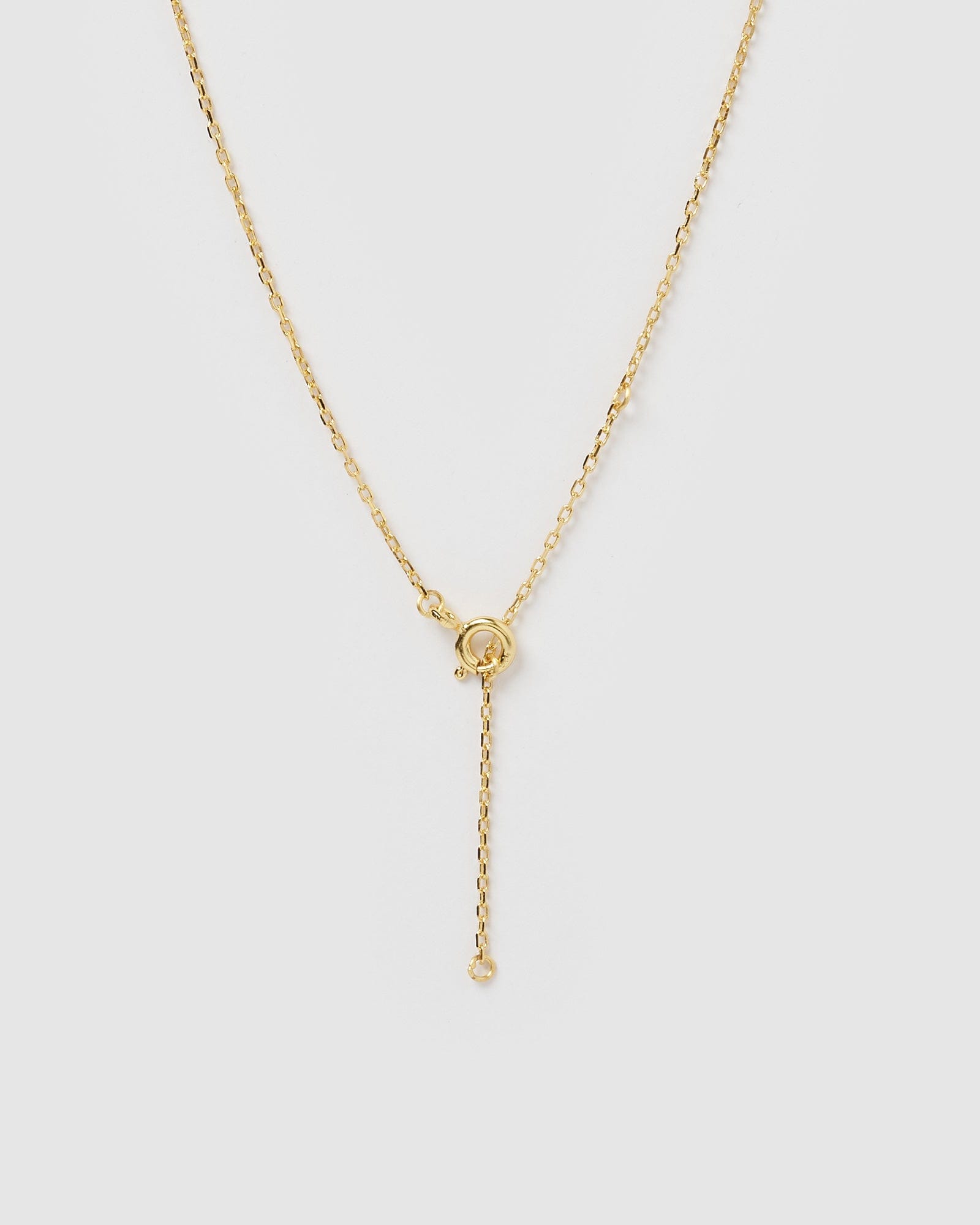 Izoa Pearl Letter G Necklace Gold