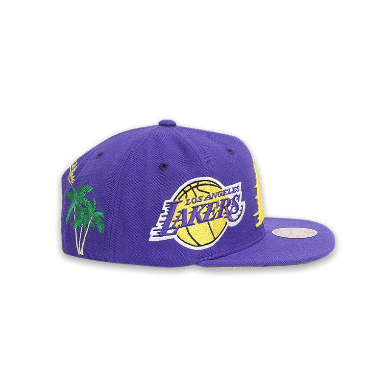 [JS19289PURPLE] LA Lakers Champ Patch Men's Snapback