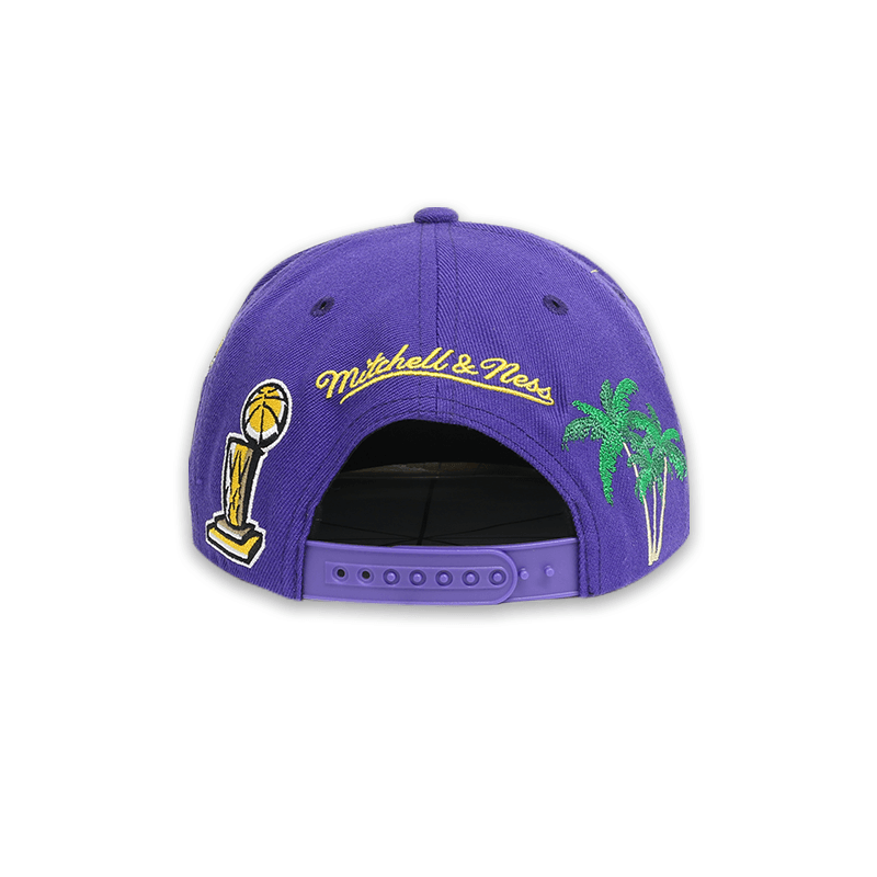 [JS19289PURPLE] LA Lakers Champ Patch Men's Snapback