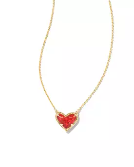 Kendra Scott Ari Heart Red Kyocera Necklace